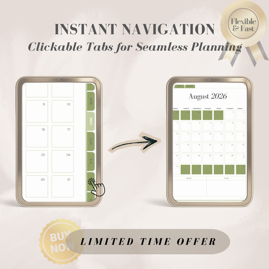 ZenGrid™ 2026 | Minimalist Digital Planner